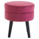 image 1 of Interiors by Premier Wine Velvet Stool, Adjustable Living Room Footstool, Ergonomic Sofa Footstool