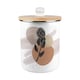 image 1 of Proteas Flowers Food Waste Caddy - Metal 2L Decorative Kitchen Compost Bin