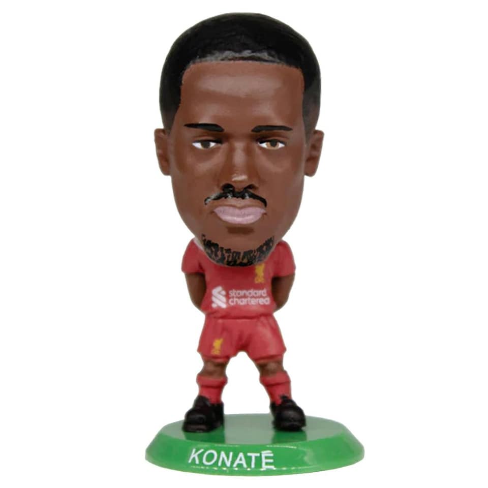 image 1 of Liverpool FC Ibrahima Konaté 2025 SoccerStarz Football Figurine - Red/Green/Gold - One Size