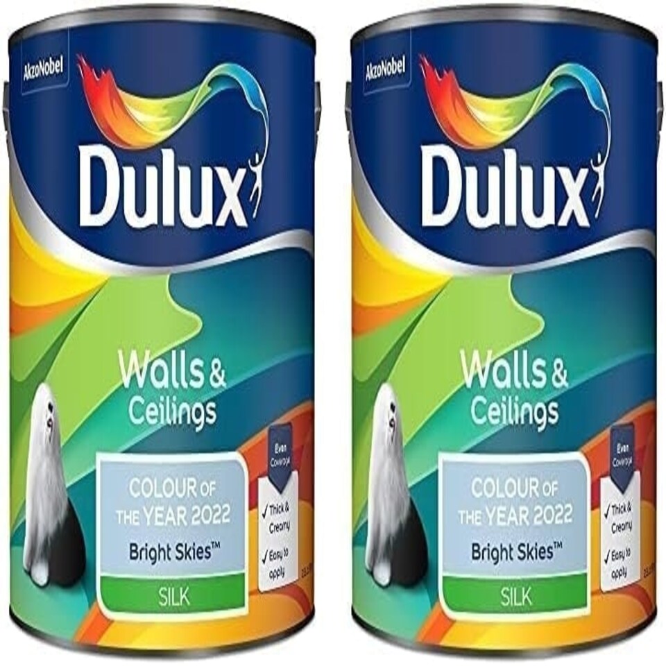 image 1 of Dulux Silk Walls & Ceilings 2.5L Bright Skies