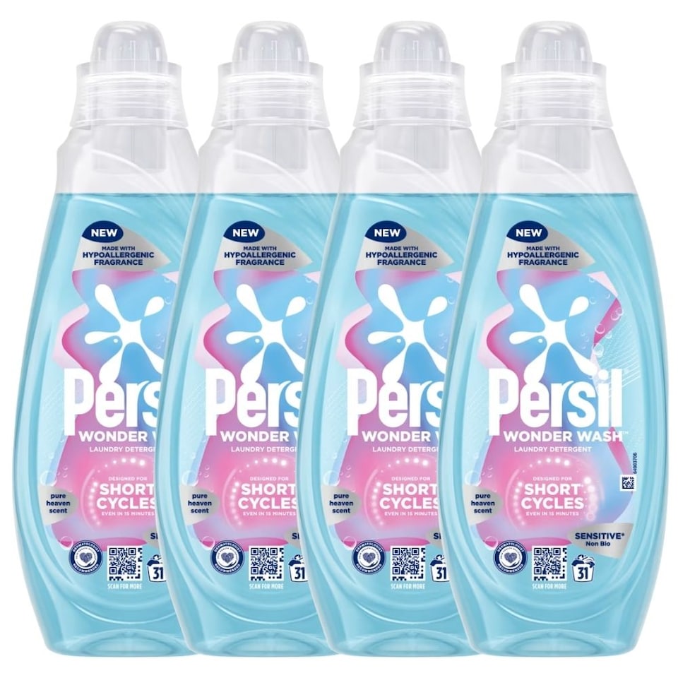 image 1 of Persil Wonder Wash Sensitive Non Bio Laundry Detergent Heaven Scent 40 Wash | Blue | 4 - Blue | 40 Wash | 4