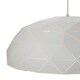 image 4 of Interiors by Premier Large White Dome Pendant Light