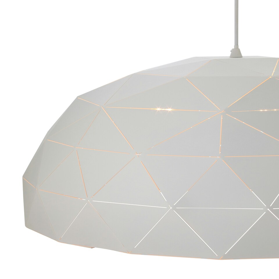 image 1 of Interiors by Premier Large White Dome Pendant Light