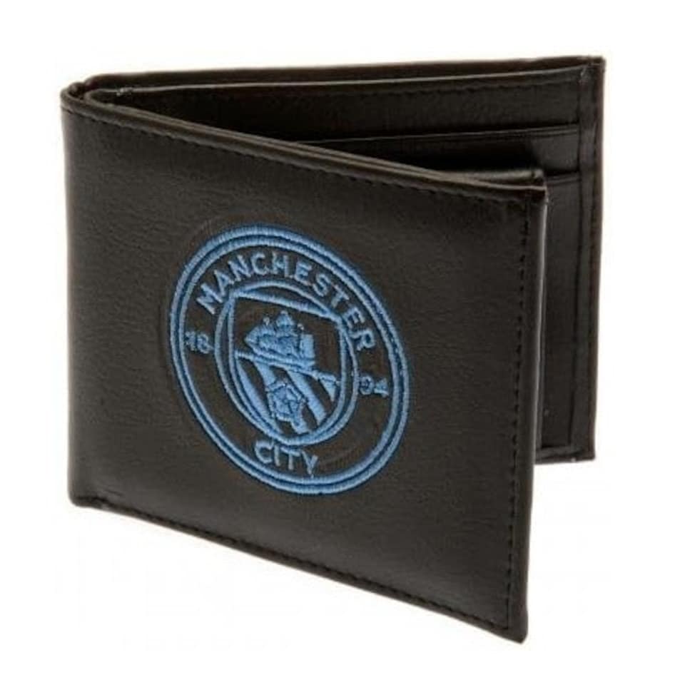 image 1 of Manchester City FC Embroidered Wallet Black