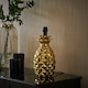 image 1 of ValueLights Contemporary Pineapple Design Gold Effect Table Lamp Base