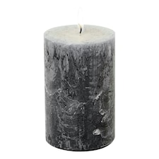 IHR Pillar Candle Small Solid Colour Unscented 11cm Grey