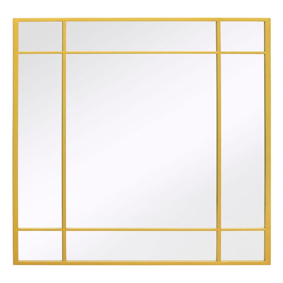 image 1 of The Genestra - Gold Modern Contemporary Garden Wall Mirror 39" X 27" (100x70CM) Gold