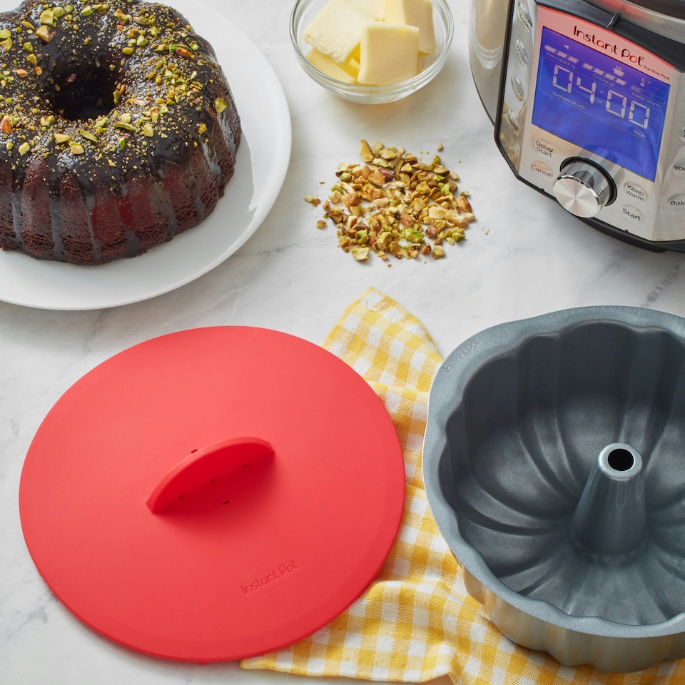 image 1 of Instant Pot Fluted Cake Pan Grey 1.2L