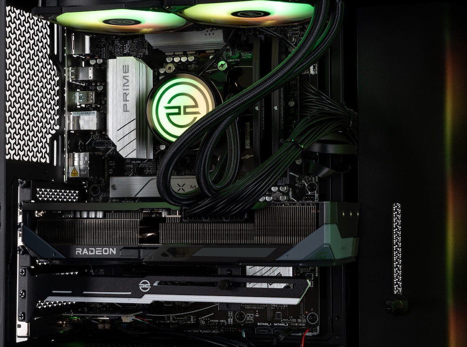 image 1 of PCSpecialist PRO Gaming PC - Ryzen 7 7700 AMD RX 9070XT 32GB RAM 2TB M.2 SSD Windows 11 Home