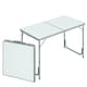 image 1 of Outsunny 4ft Aluminium Portable Folding Camping Picnic Table Outdoor Garden
