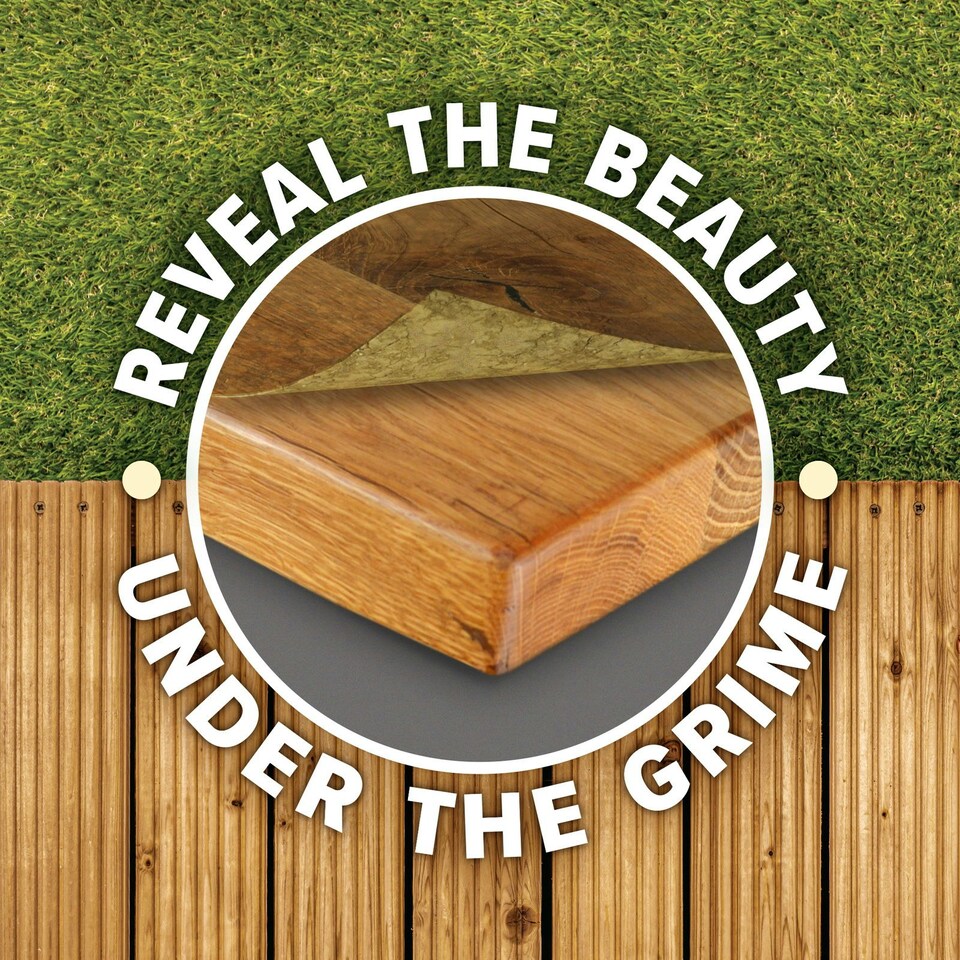 image 1 of Roxil Wood Scrub Gel - 5L - Oxalic Acid-Based Wood Cleaner Reviver for Decking & Furniture