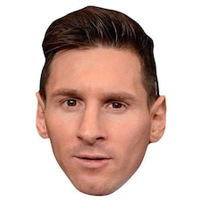 Lionel Messi Cardboard Face Mask