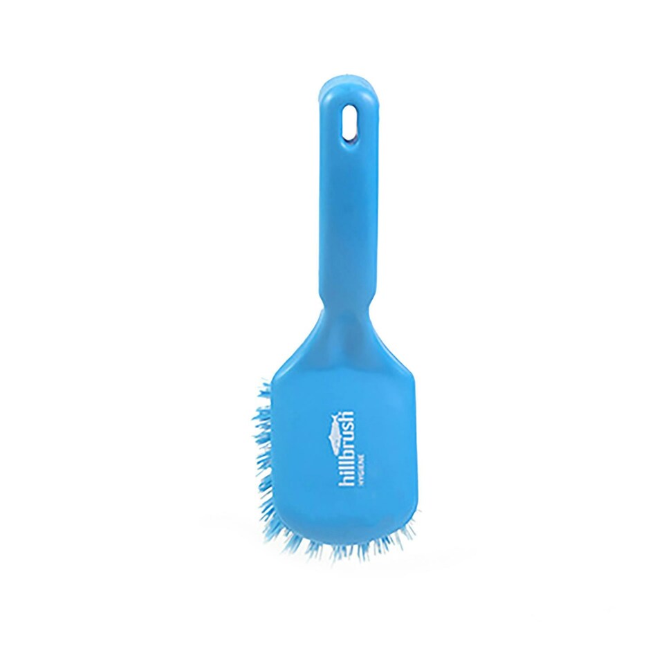 Hillbrush DRS Short Handled Stiff Brush - Blue - 254mm