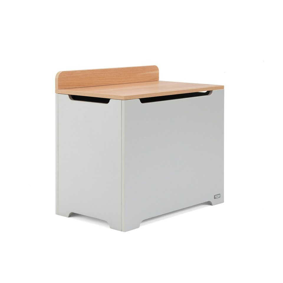 image 1 of Tutti Bambini Toy Box - Dove Grey/Oak