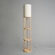 image 4 of BHS Shelby Floor Lamp with Shelves, Oak