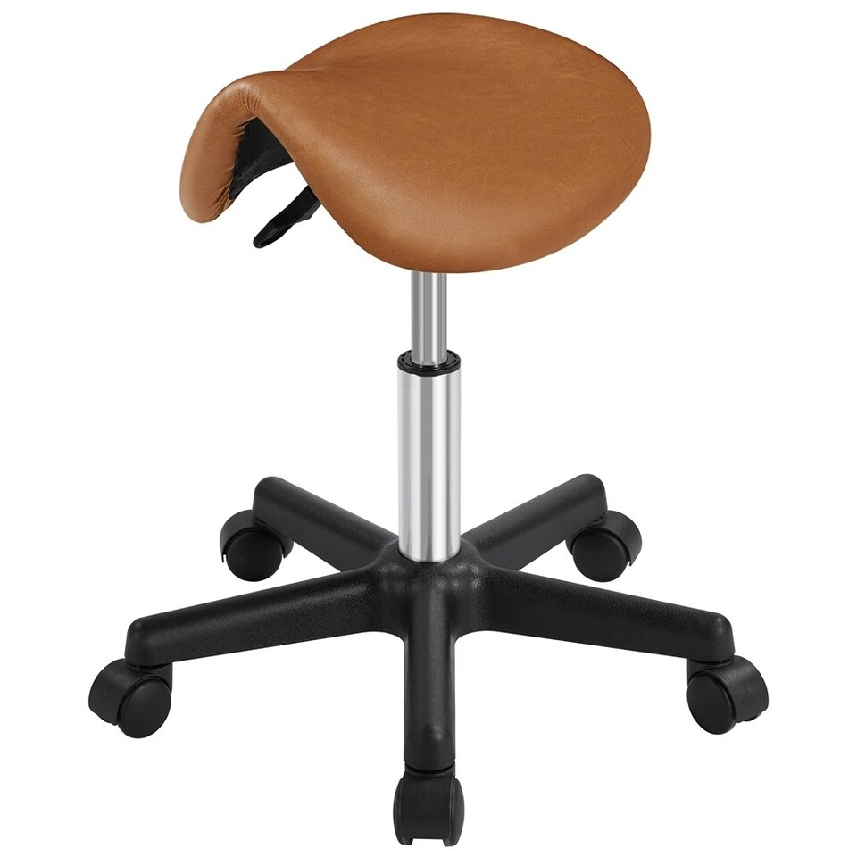 image 1 of Yaheetech Adjustable Salon Chair for Massage Brown | Retro Brown