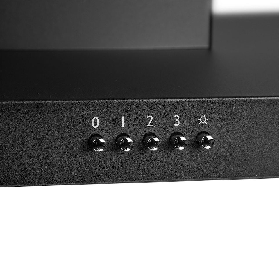 image 1 of SIA TBC60BL Cooker Hood 60cm LED Lighting - Black, Low Noise Operation, 3 Speeds, Push Button Control, Washable Grease Filters