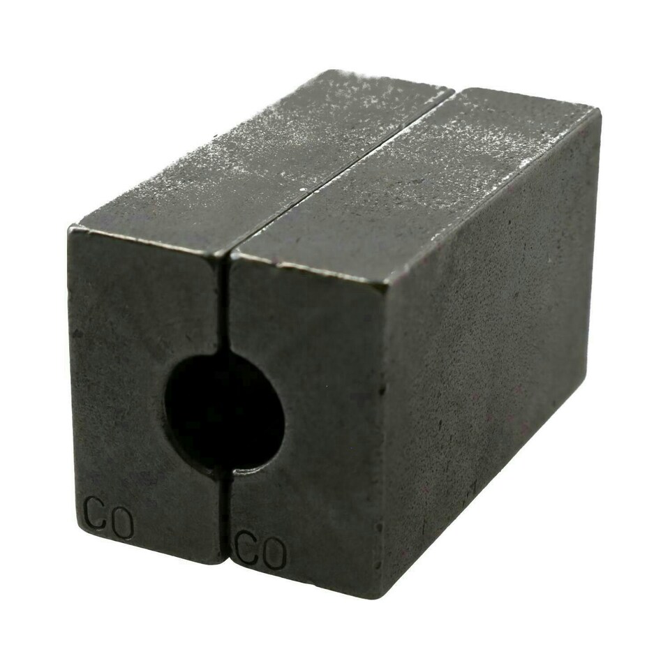 image 1 of 3/8" SAE Brake Pipe Flaring Bench Flare Tool Split Die Clamp Single Double