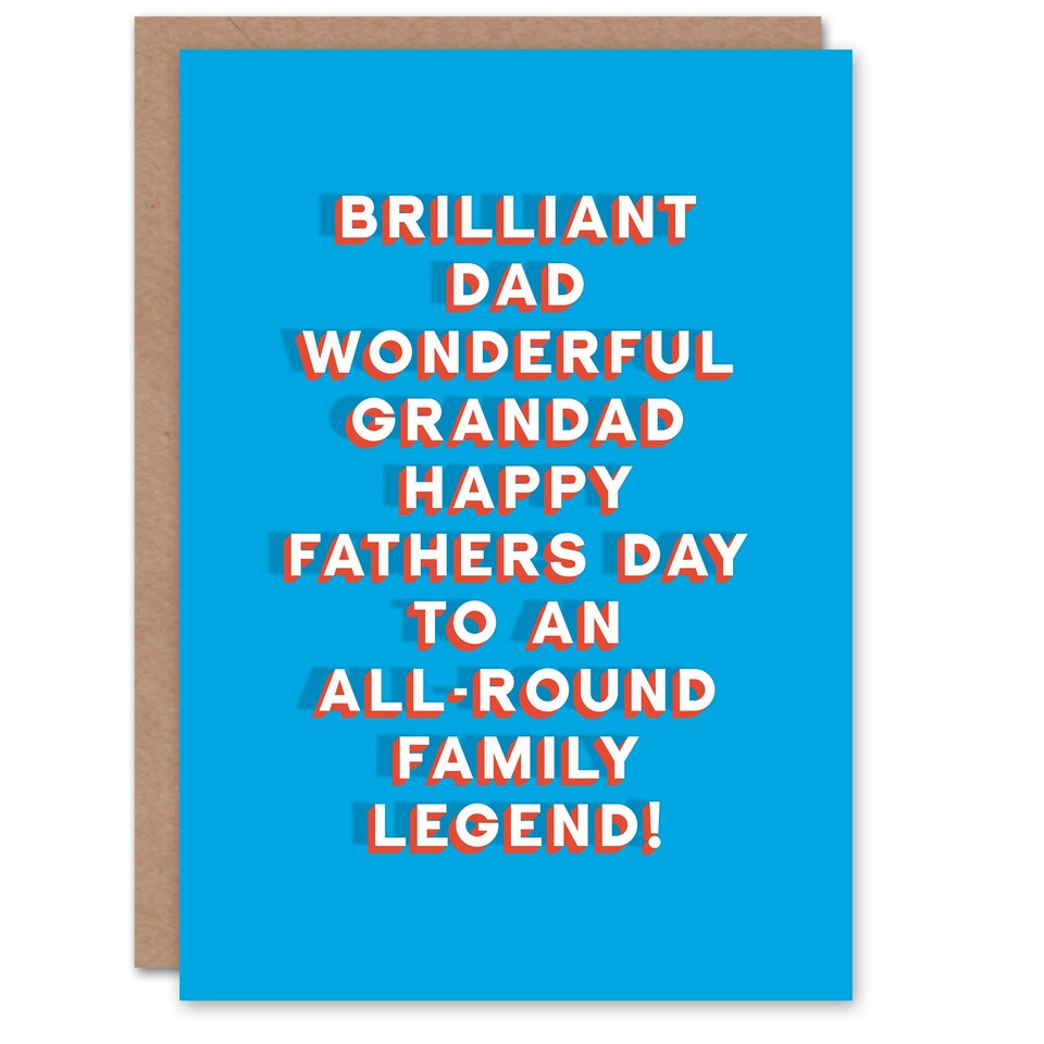image 1 of Fathers Day Brilliant Wonderful Family Dad Card