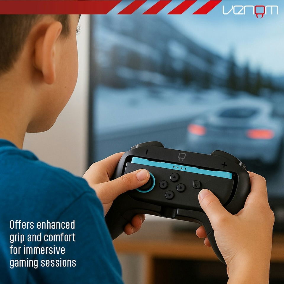 image 1 of Venom Nintendo Switch 2 Joy-Con Controller Adaptor Twin Pack Black | One Size
