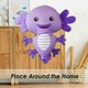image 4 of Axolotl Soft Toy Cute Plushie Huggable Cuddly Stuffed Toy 15cm Purple