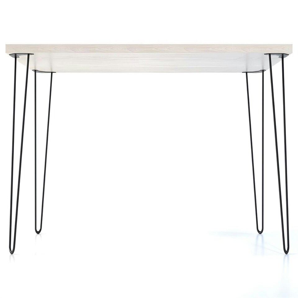 image 1 of Modern Grey Bench with Hairpin Legs  Stylish & Sturdy Seating for Home & Dining Grey