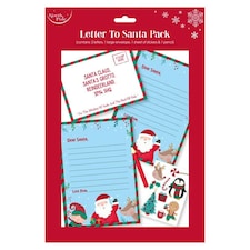 Pack of 12 Christmas Letter To Santa Pack