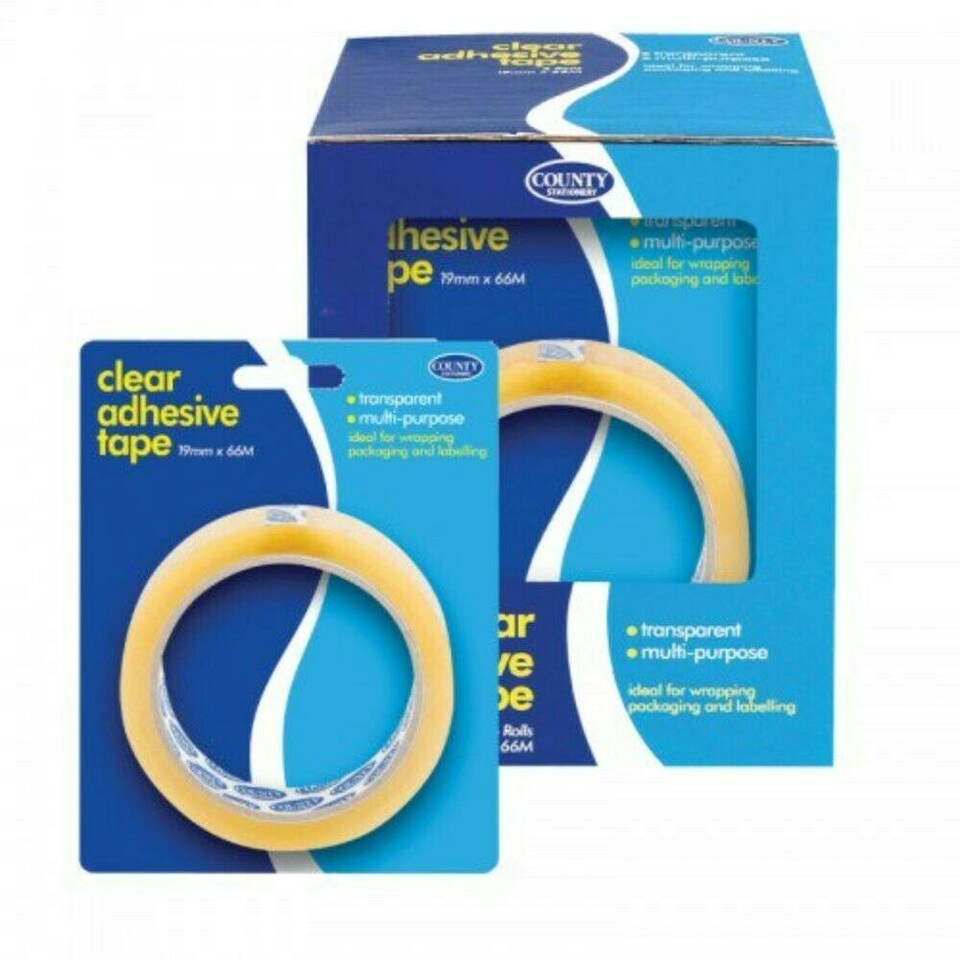 image 1 of Clear Adhesive Tape 19mm x 66M