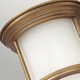 image 2 of Hinkley Hadrian 1 Light Flush Mount Brushed Bronze with Opal Glass IP44