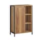 image 1 of SoBuy Slim Bathroom Storage Cabinet with Removable Laundry Basket, Light Brown, 23.6x11.8x35.4 inches, 24.1 kg - BZR65-PF