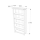 image 6 of Core Products Dunkeld Midnight Blue Tall Bookcase With Wooden Top, H180.0cm x W90.0cm x D30.0cm Blue