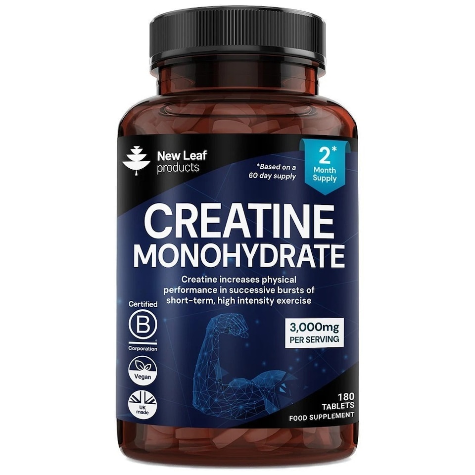 image 1 of New Leaf Creatine Monohydrate Tablets 3000mg P/S, 2-months Supply