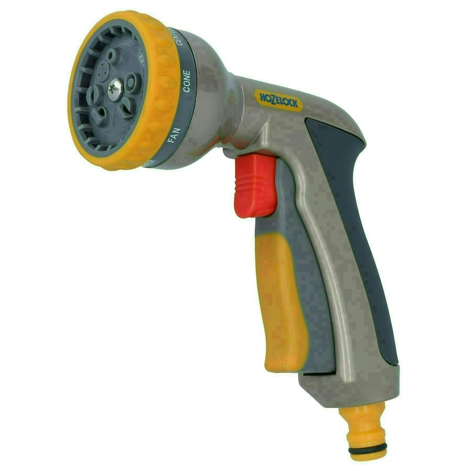 image 1 of Hozelock Multi Plus Spray Gun Water Hose Pipe 8 Function Metal & Fittings
