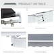 image 5 of Outsunny 2.95 x 2.5m Canopy Sun Shade Shelter with Crank Handle Grey | Dark Grey