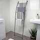 image 3 of Showerdrape Apex Black Bathroom Freestanding Towel Rail Storage Ladder