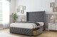 image 4 of Sloomy Rutherford Armour Coniston Divan Bed Base No Drawers With 54 Inch Wingback Headboard & 12 Inch Matching Footboard | Grey | Armour | Single | 1