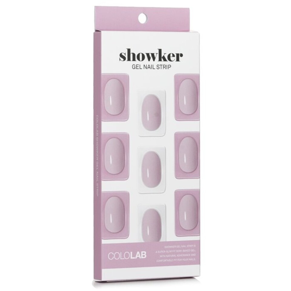 image 1 of Showker Gel Nail Strip # Csf311 Lovely Violet - 1pcs