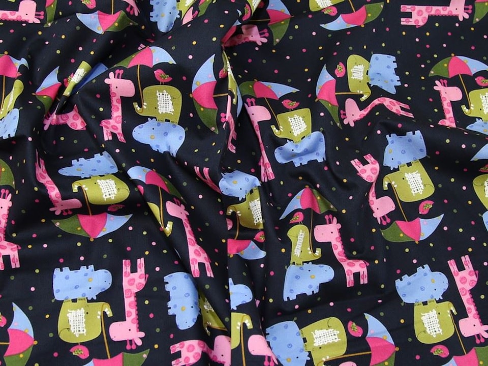 Navy 100% Cotton Poplin Fabric for Dressmaking, Quilting, 110cm / 43" Wide - per metre