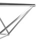 image 3 of Stylish Design Large Twist Coffee Table, Modern Design Modern Coffee Table, Durable Constructed Table | Silver