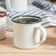 image 4 of Argon Tableware White Enamel Espresso Cups - 130ml - Green - Pack of 6 | Green