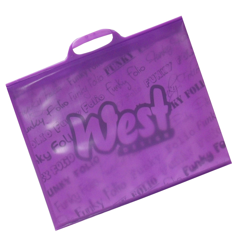 West - A3 Funky Folio, Plain Purple N/A