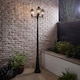 image 2 of ValueLights Black 3 Way IP44 Outdoor Garden Post Light Warm White Bulbs | Black