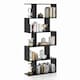 image 1 of COSTWAY 5-tier Bookcase S-Shaped Bookshelf Display Rack Black Black
