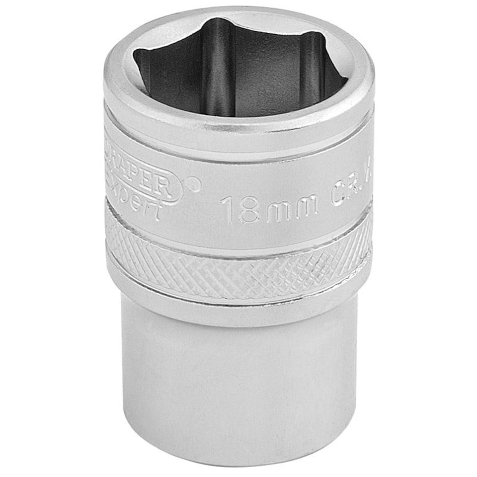 18Mm 6Pt Socket 1/2 Dr-Pckd - 16608