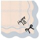 image 1 of Happy 18th Birthday Black Bow Cream Elegant Milestone Paper Luncheon Napkins 2 Ply 33cm - Pack of 12 Black