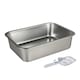 image 1 of Skylos Cat Litter Box Stainless Steel Toilet Tray for Kittens Cats Large