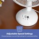 image 2 of GEEPAS 16’’ Pedestal Fan - 40W, Grey Pack of 2