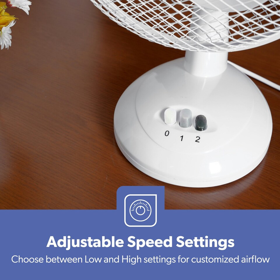 image 1 of GEEPAS 16’’ Pedestal Fan - 40W, Grey Pack of 2