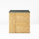 image 3 of 6 x 4 Feet Shiplap Apex Windowless Shed - Timber - L181.4 x W129.1 x H217.1 cm - Brown Brown
