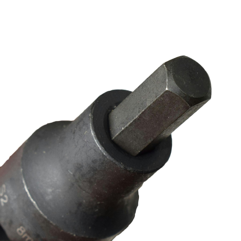 image 1 of M8 x 55mm 1/2" Drive Short Impact Impacted Allen Hex Key Socket